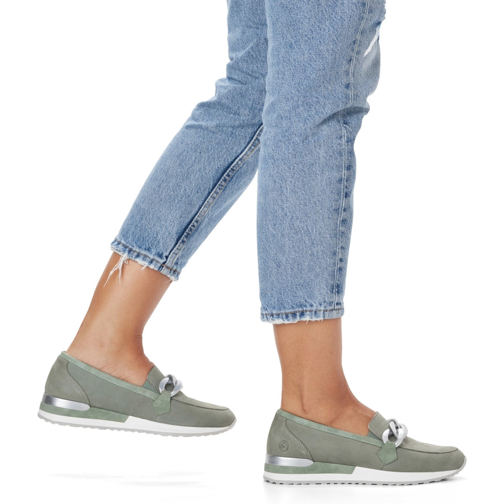 Remonte Women's Casual Slip-on Loafer - Mint