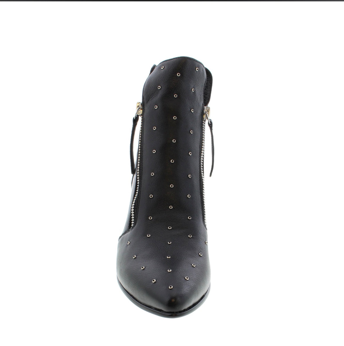 Django and Juliette Black Studded Leather Booty