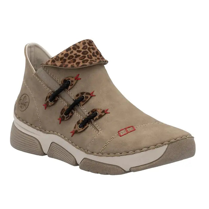 Rieker Women's Zip Ankle Boot - Beige