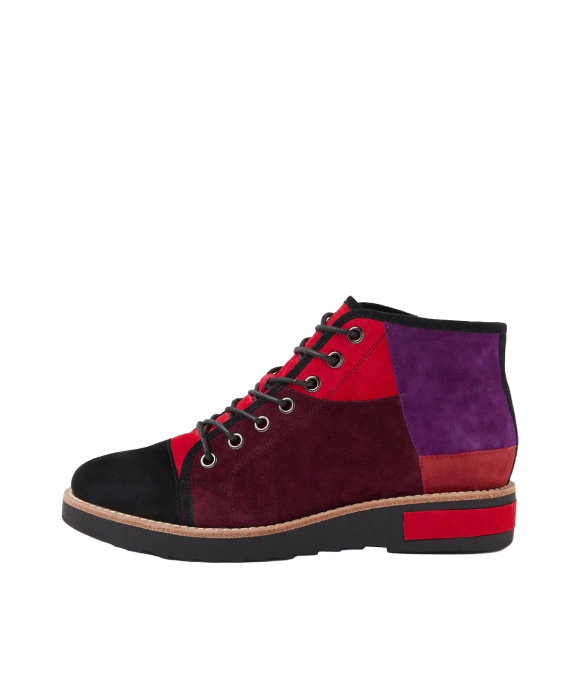 Red Purple multi suede Django and Juliette Regine Booty