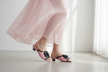 Django and Juliette Pink kitten heel sandal