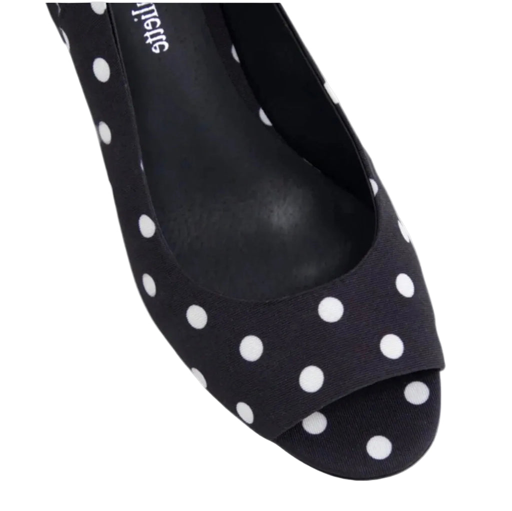 Django and Juliette Jackiest Slingback Peep Toe Heel
