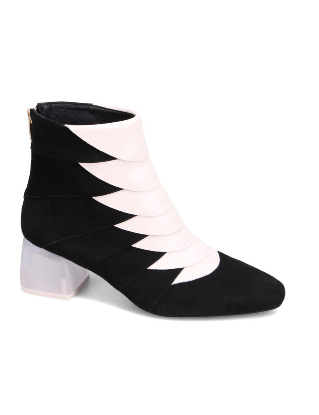 Black / Cream Suede Mammow Django and Juliette Booty