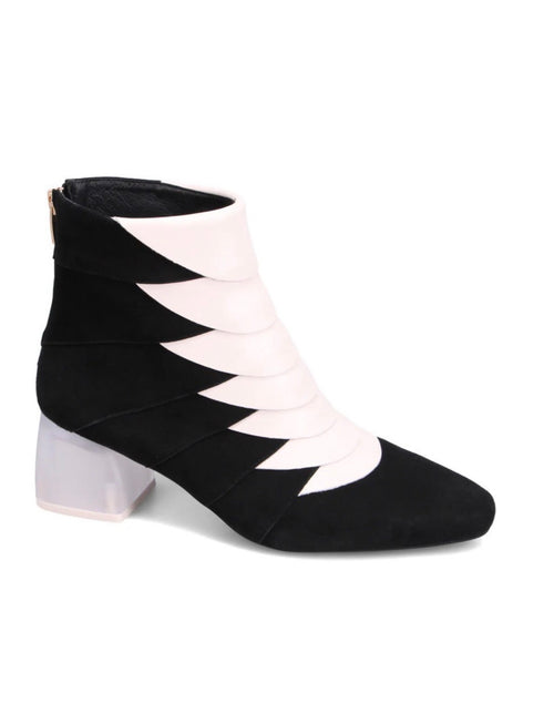Black / Cream Suede Mammow Django and Juliette Booty