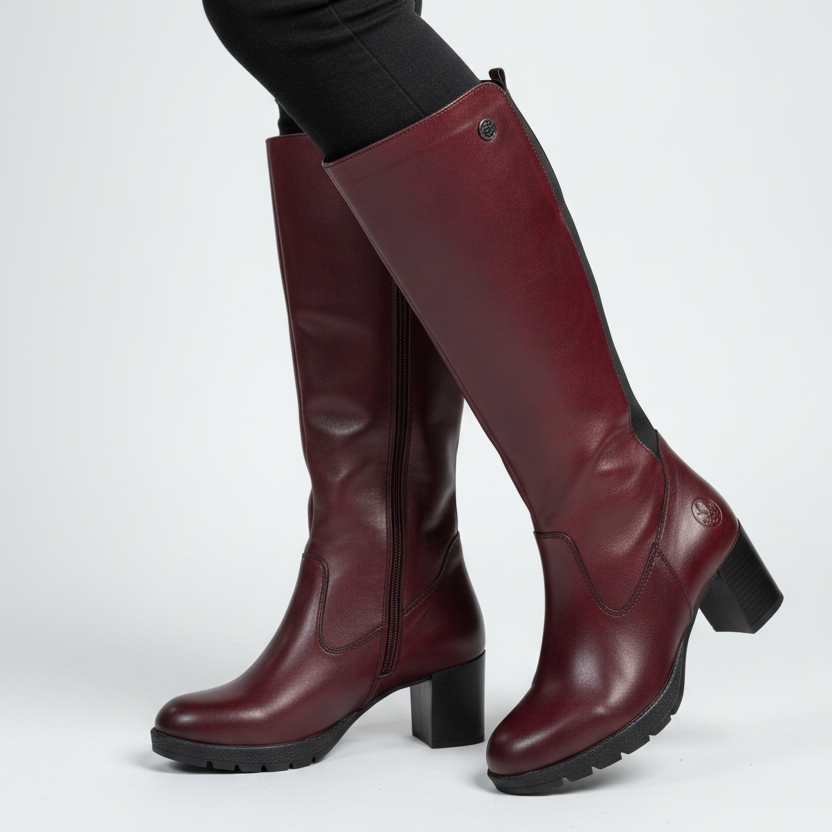 Rieker Dark Red Burgundy Boots