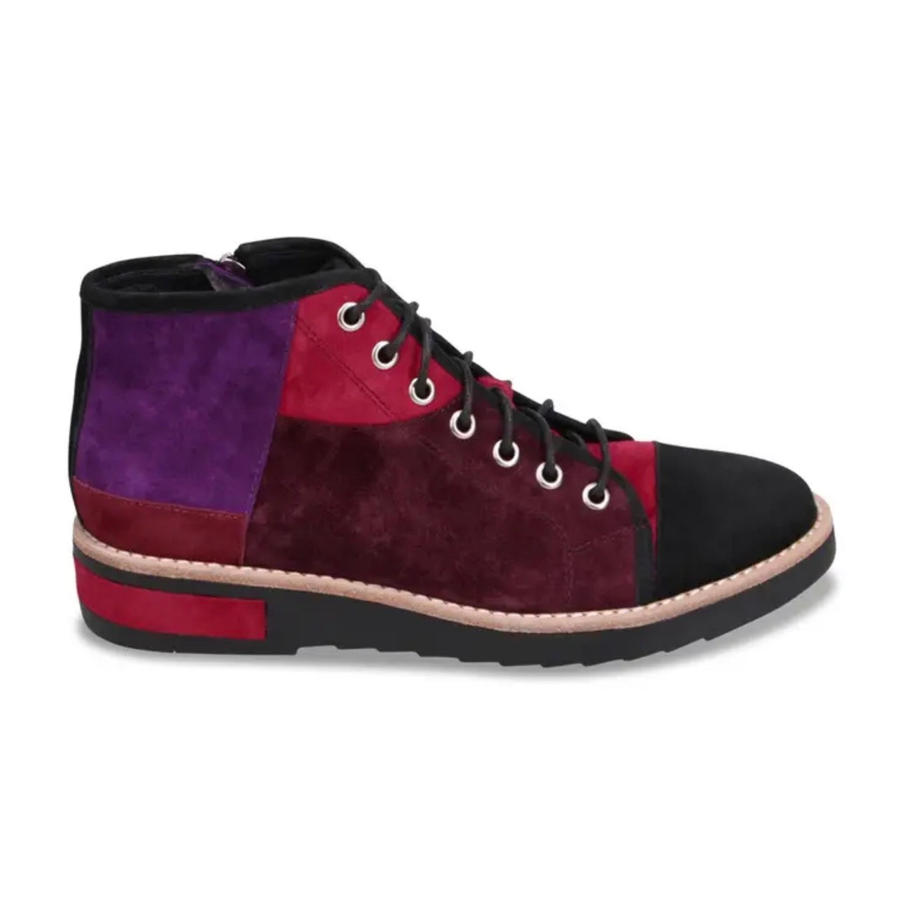 Red Purple multi suede Django and Juliette Regine Booty