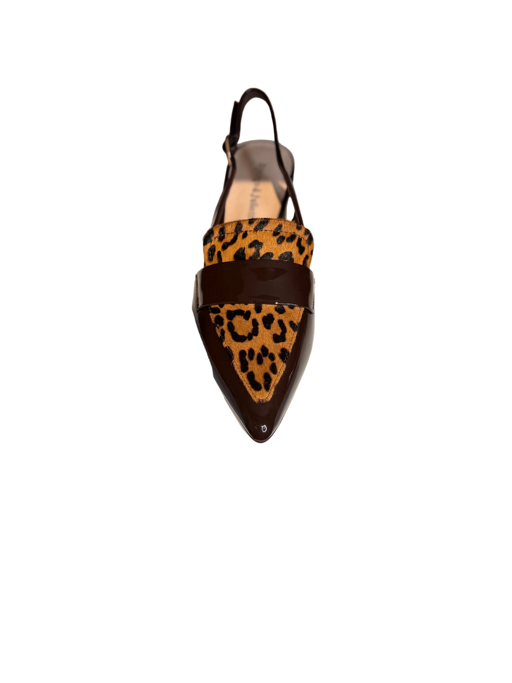 Django and Juliette Aiday Chocolate and Leopard Print Slingback