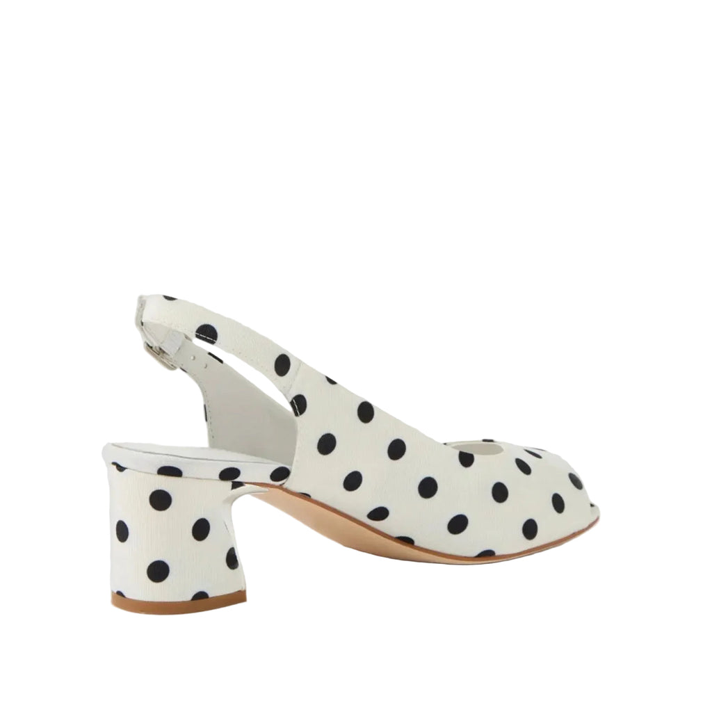 Django and Juliette Jackiest Slingback Peep Toe Heel