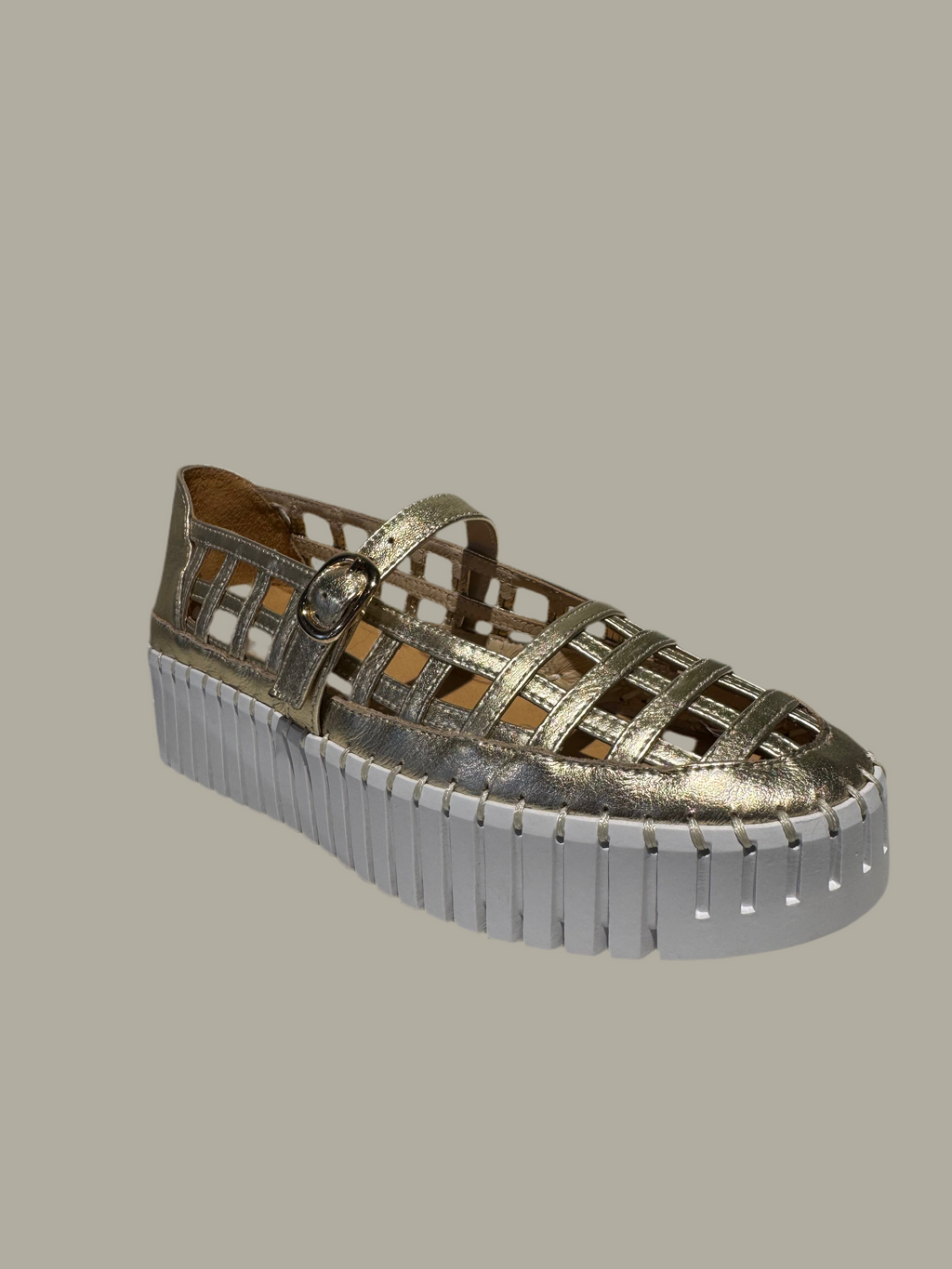 Django and Juliette Gold Metallic Mary Jane