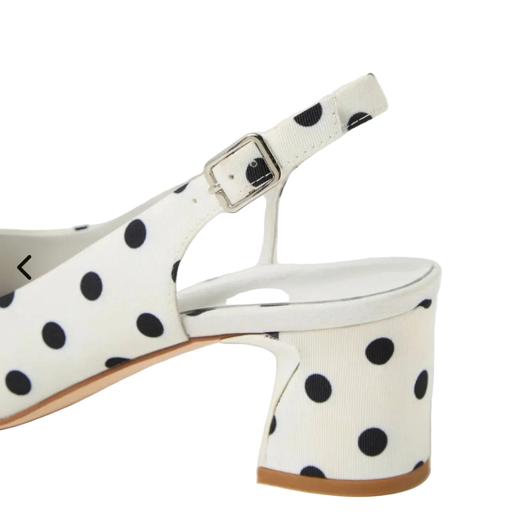 Django and Juliette Jackiest Slingback Peep Toe Heel