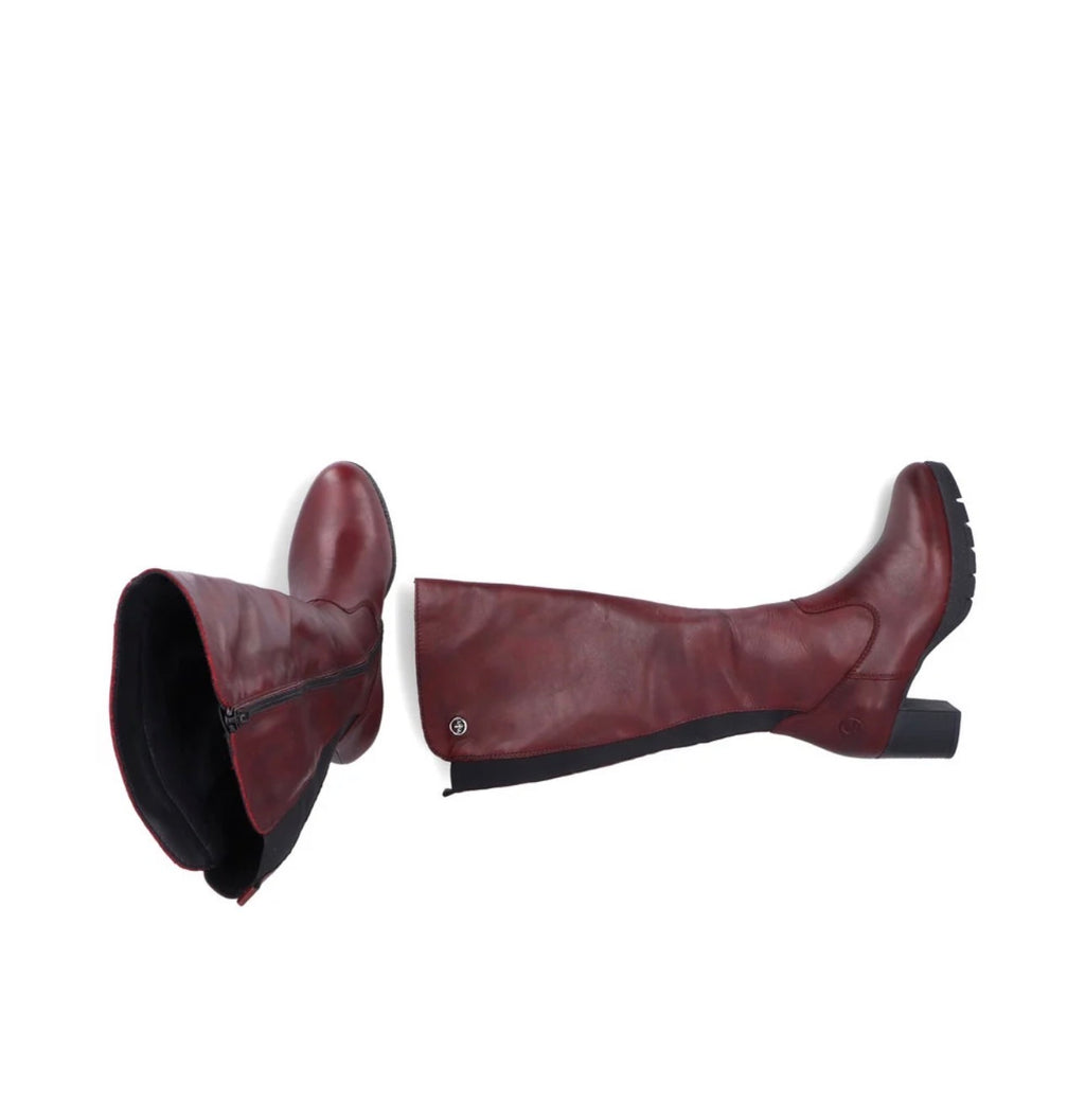 Rieker Dark Red Burgundy Boots