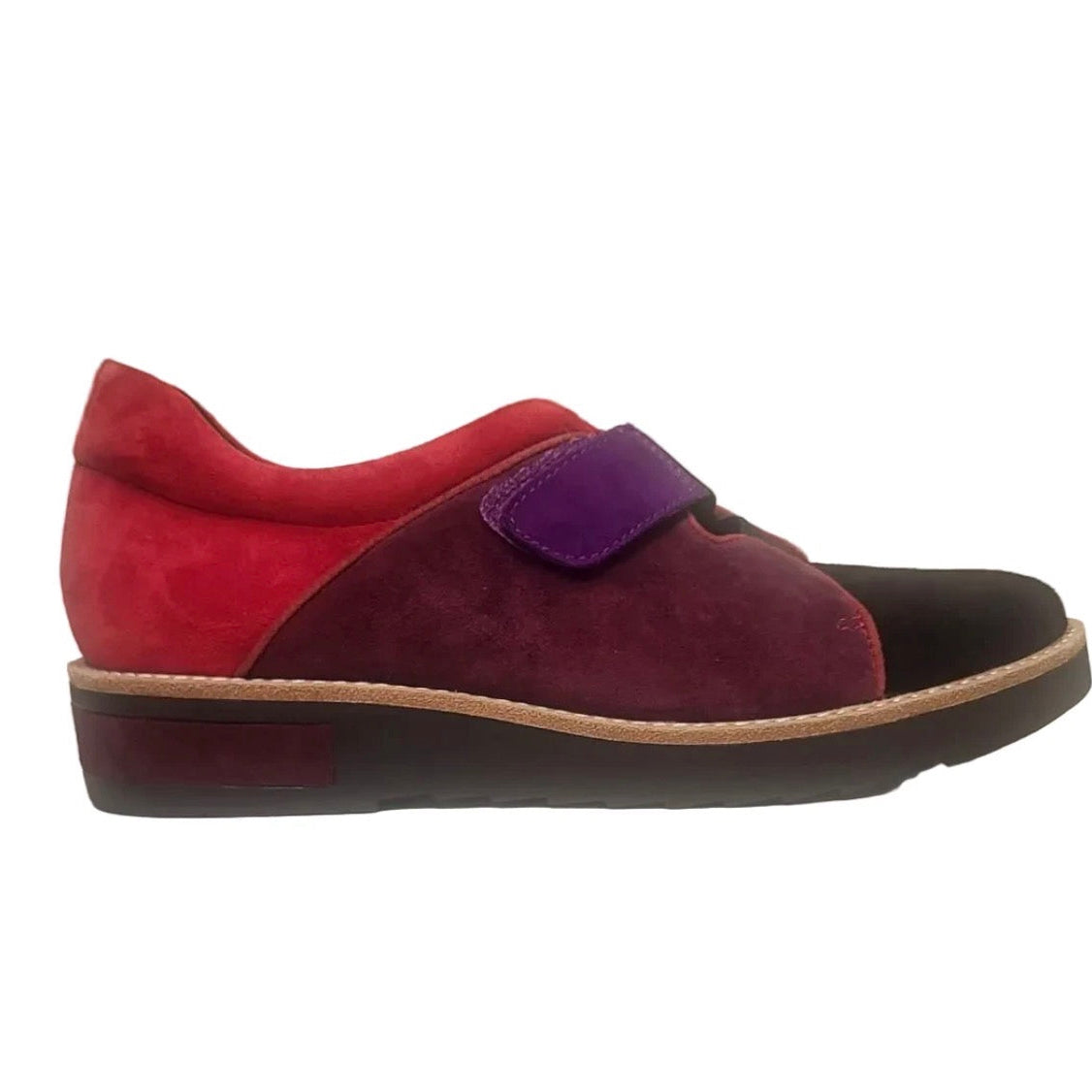 Django and Juliette Reiny Suede Red Multi