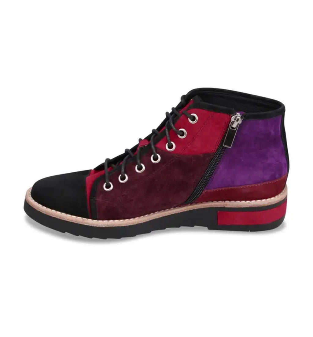 Red Purple multi suede Django and Juliette Regine Booty