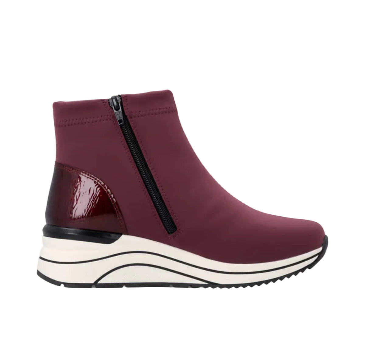 Remonte Water Resistant Bootie red