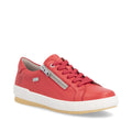 Remonte Women's Lace-up Zip Sneaker - Red