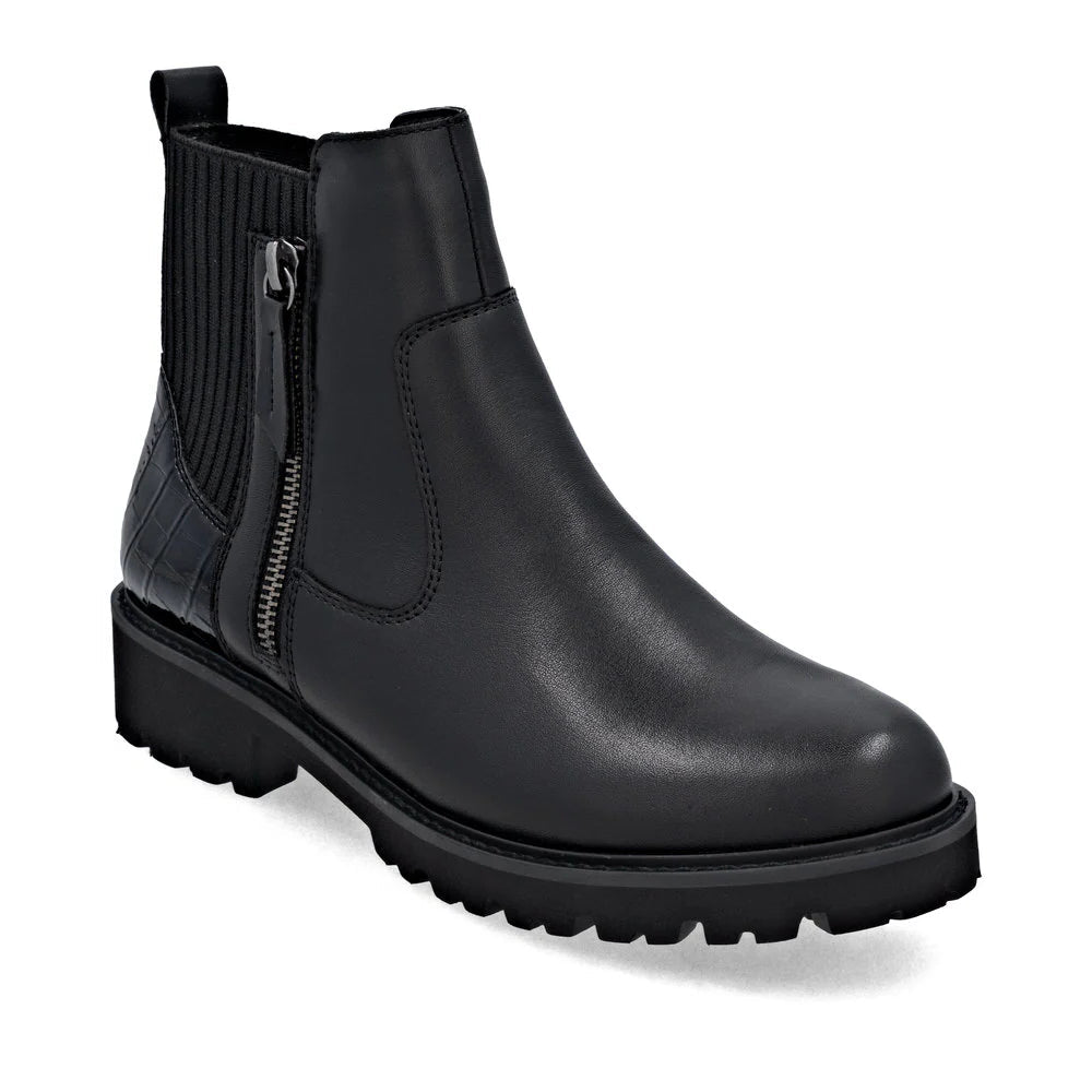 Remonte Women's Chelsea Zip Ankle Boot - Black