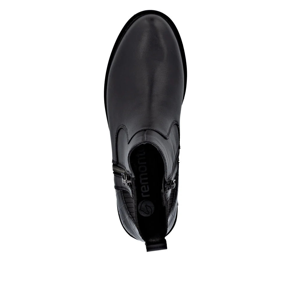 Remonte Women's Chelsea Zip Ankle Boot - Black