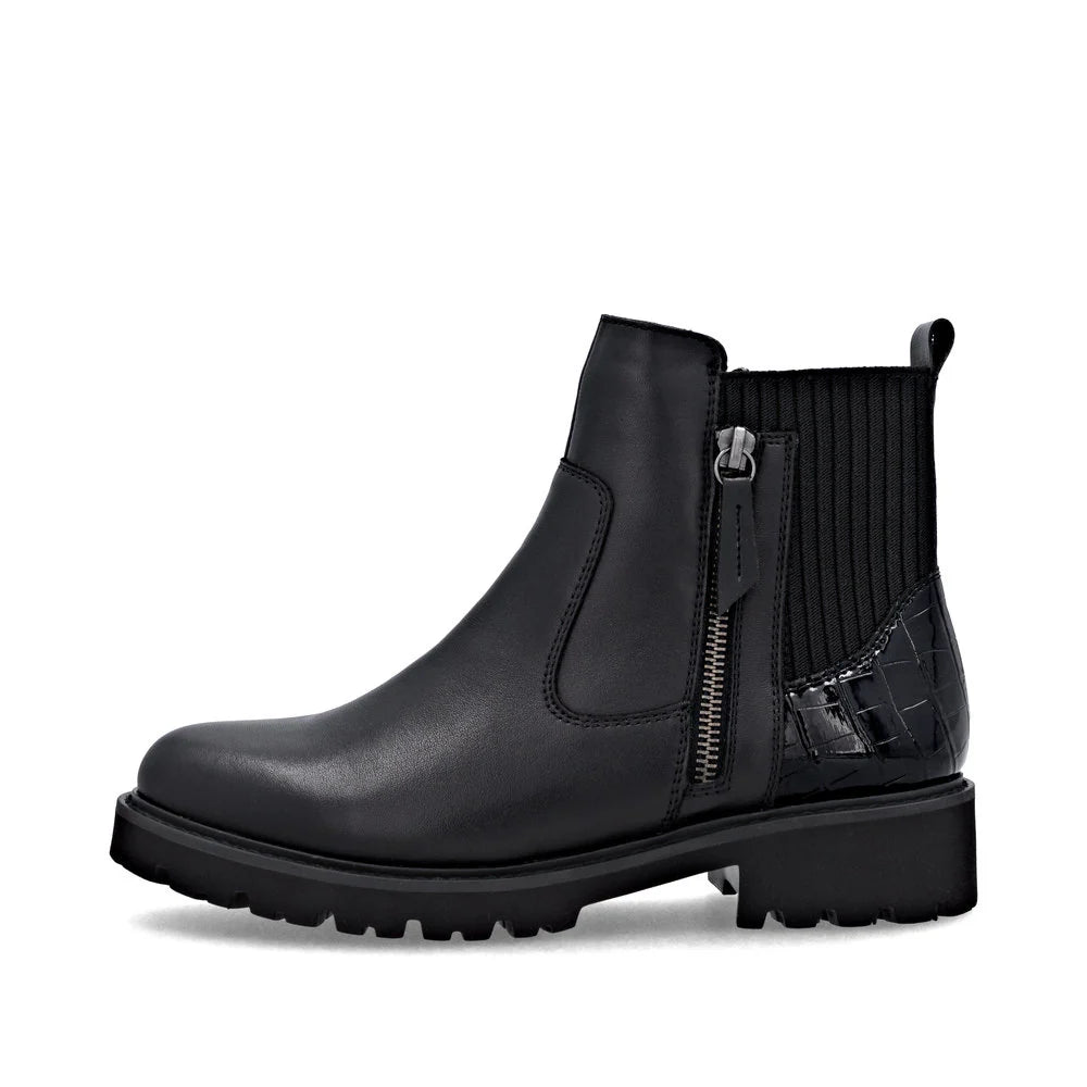 Remonte Women's Chelsea Zip Ankle Boot - Black