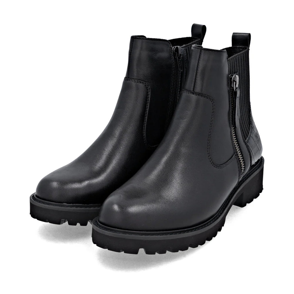 Remonte Women's Chelsea Zip Ankle Boot - Black