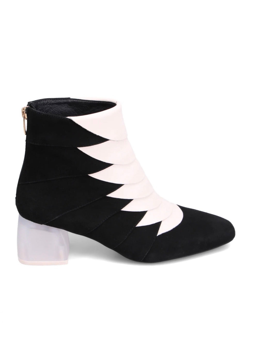 Black / Cream Suede Mammow Django and Juliette Booty