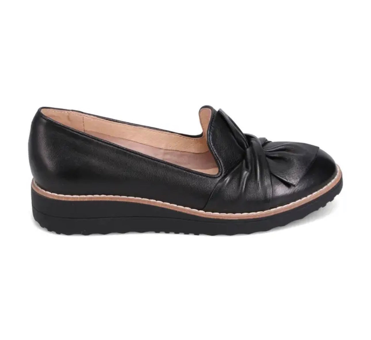 Django and Juliette Oclem Black Leather Loafers