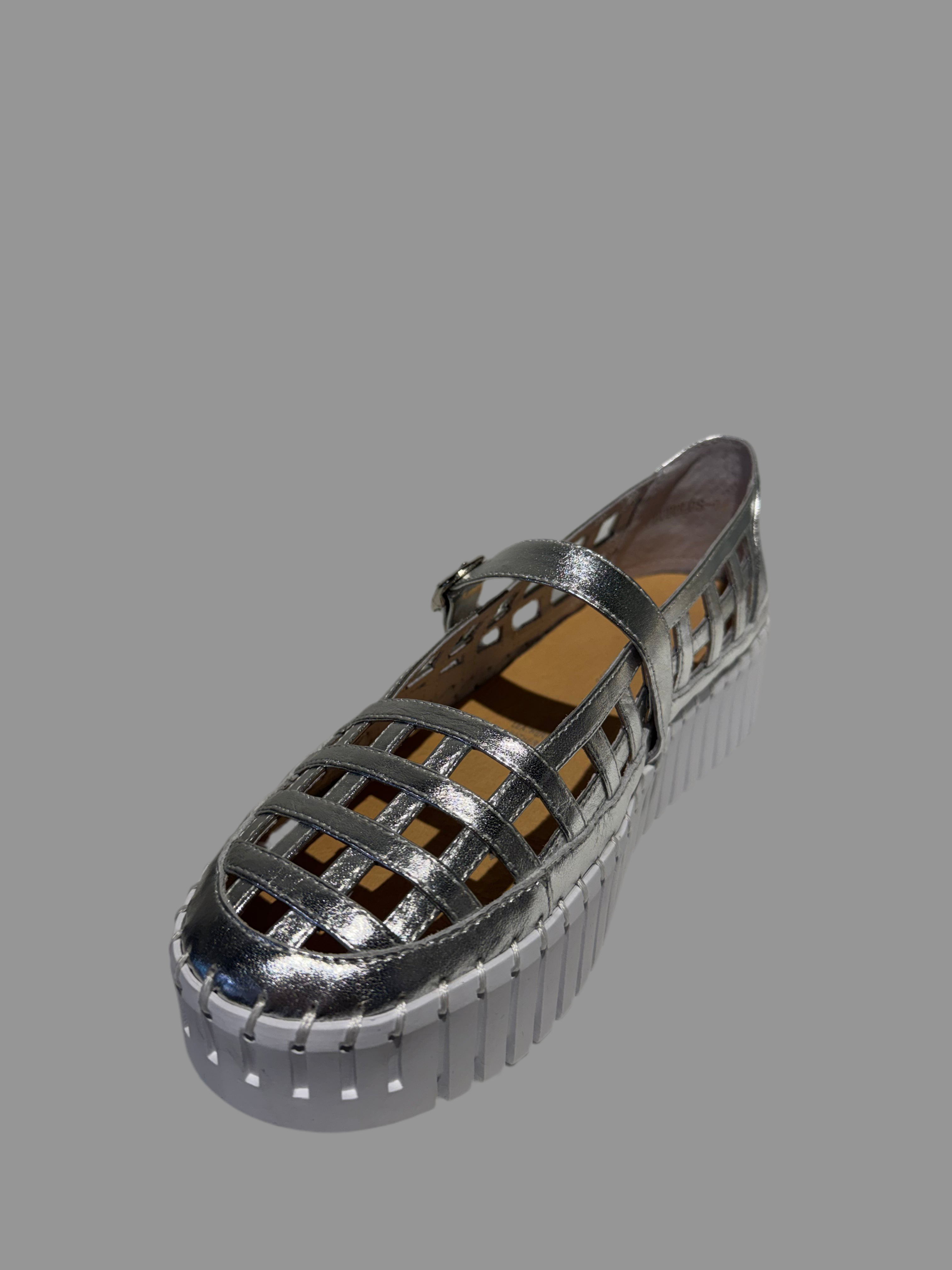 Django and Juliette Silver Metallic Mary Jane