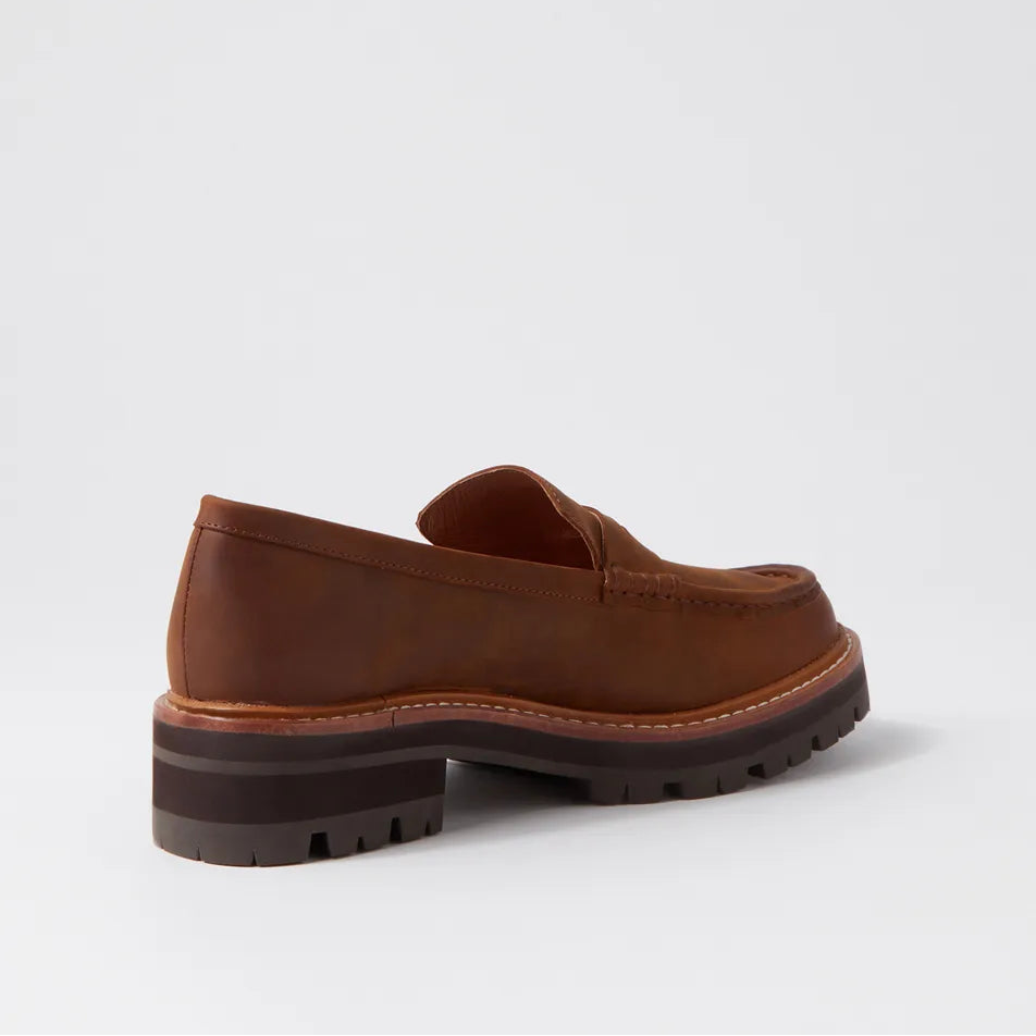 Django & Juliette Finola Leather Loafers - Brown