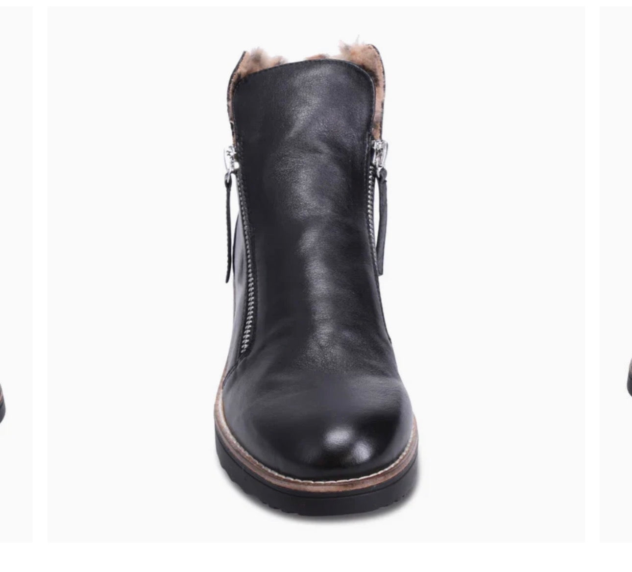 Django and Juliette Opal Leather Bootie Leopard