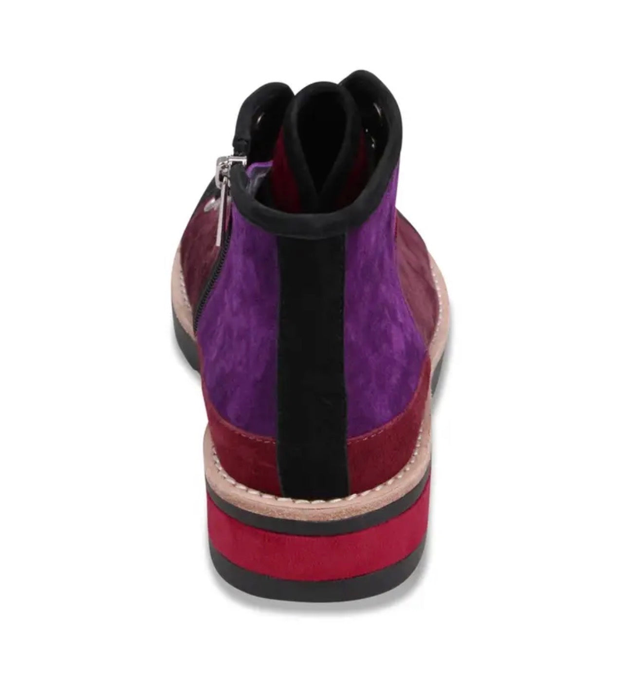 Red Purple multi suede Django and Juliette Regine Booty