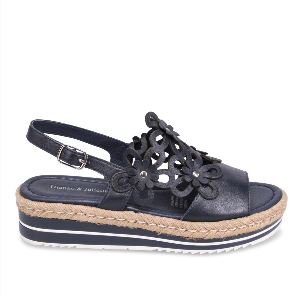Django and Juliette Navy Aldo Sandal