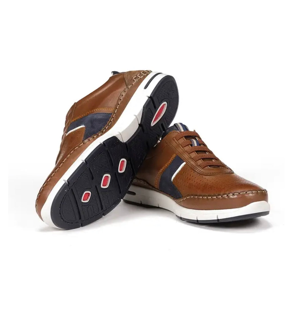 Fluchos Men’s Yannic Camel Leather Sneaker