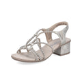 Rieker Beige Women’s Sparkly Sandals 64970