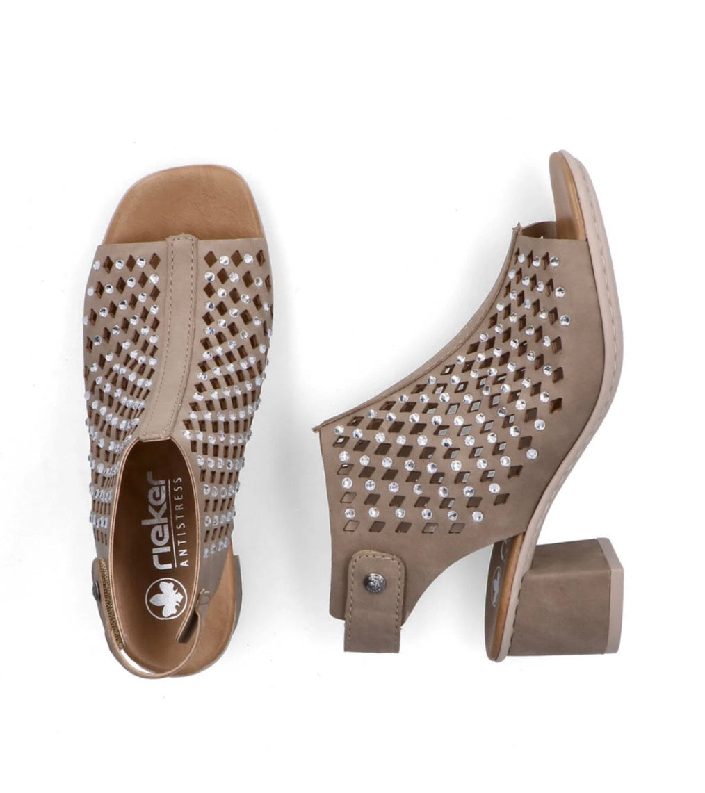 Rieker Women’s Wrapped Sparkly Sandal 64777