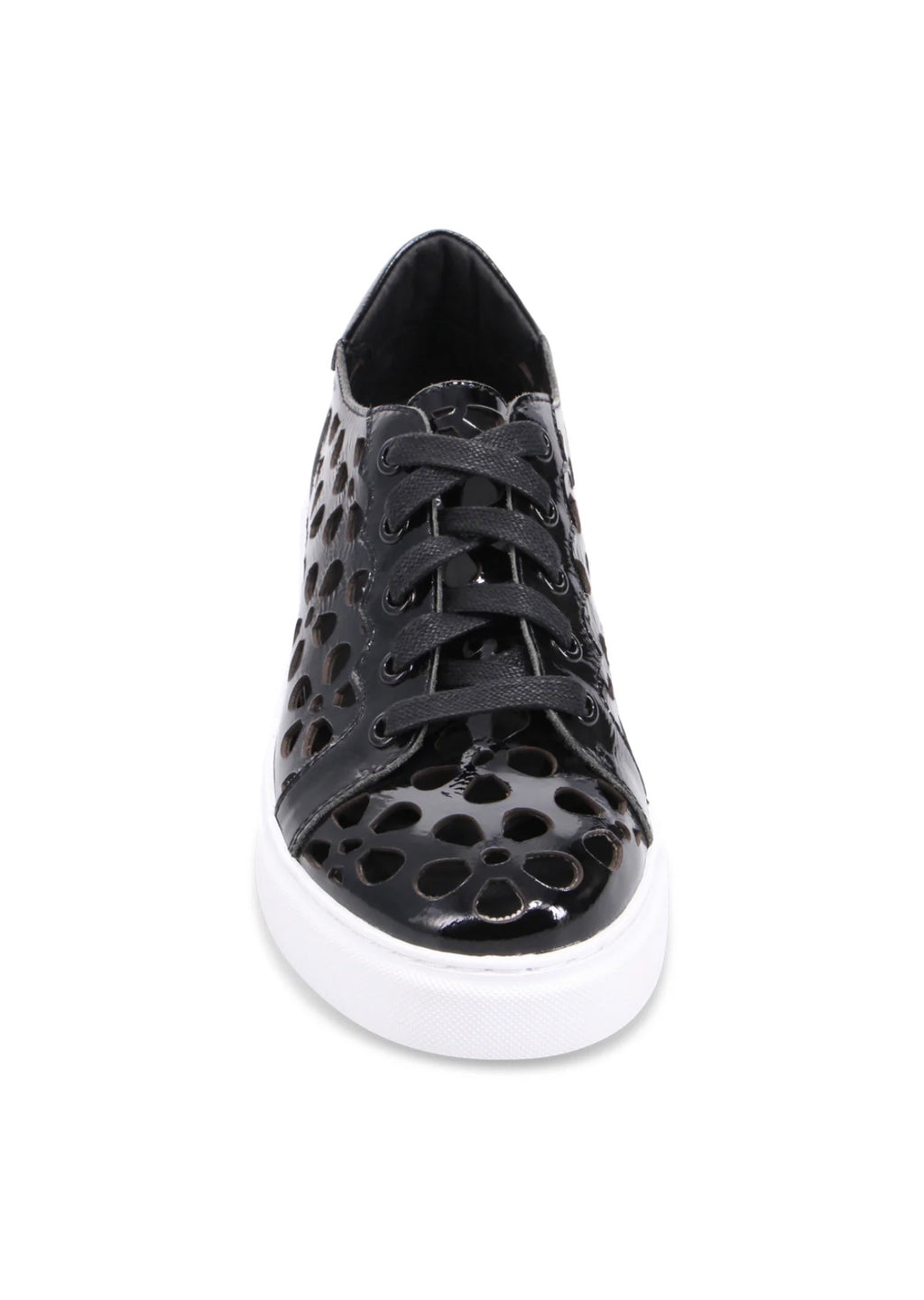 Django and Juliette Yarry Black Patent Leather Sneakers