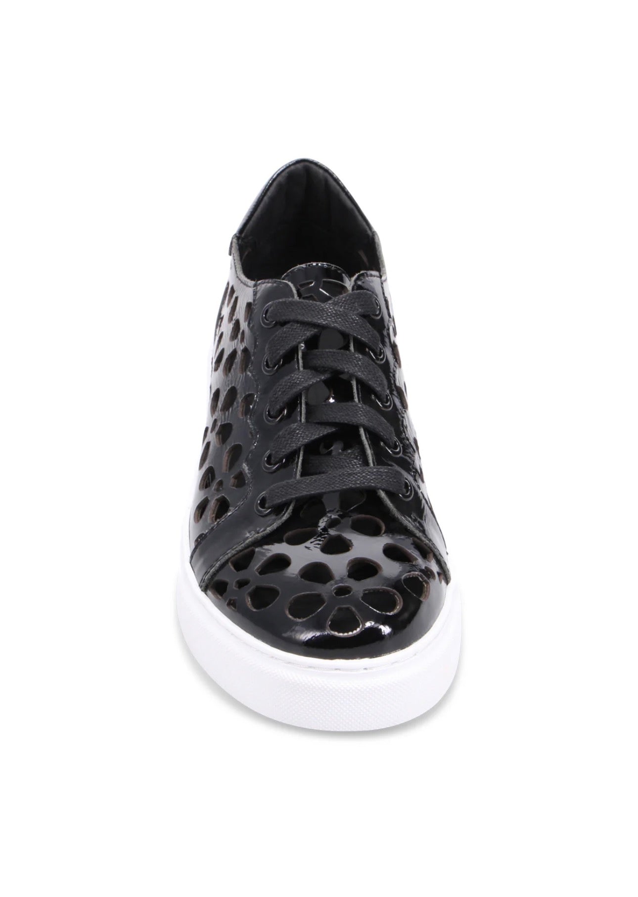 Django and Juliette Yarry Black Patent Leather Sneakers