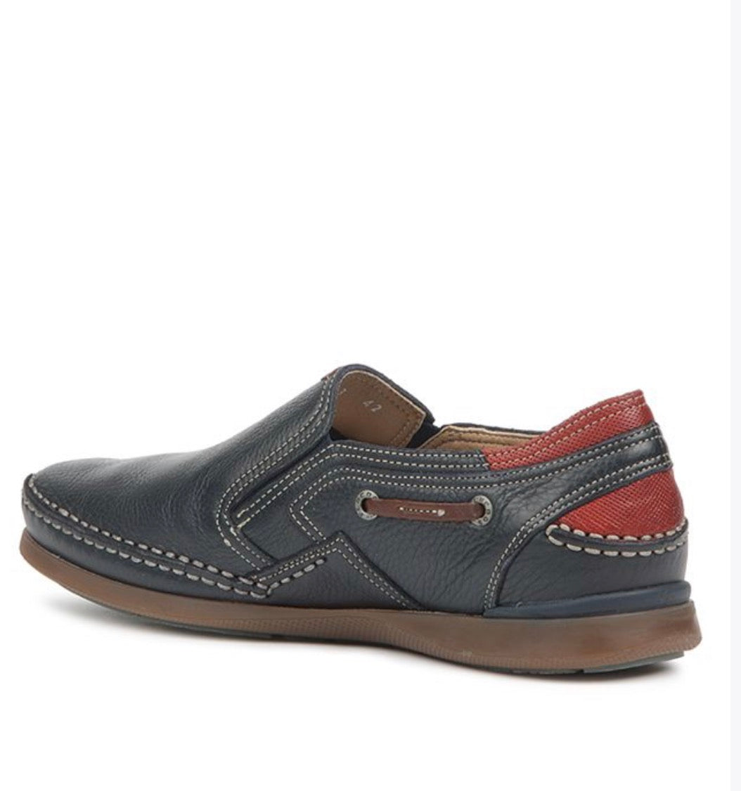 Fluchos Men’s Mariner Navy Leather Loafer