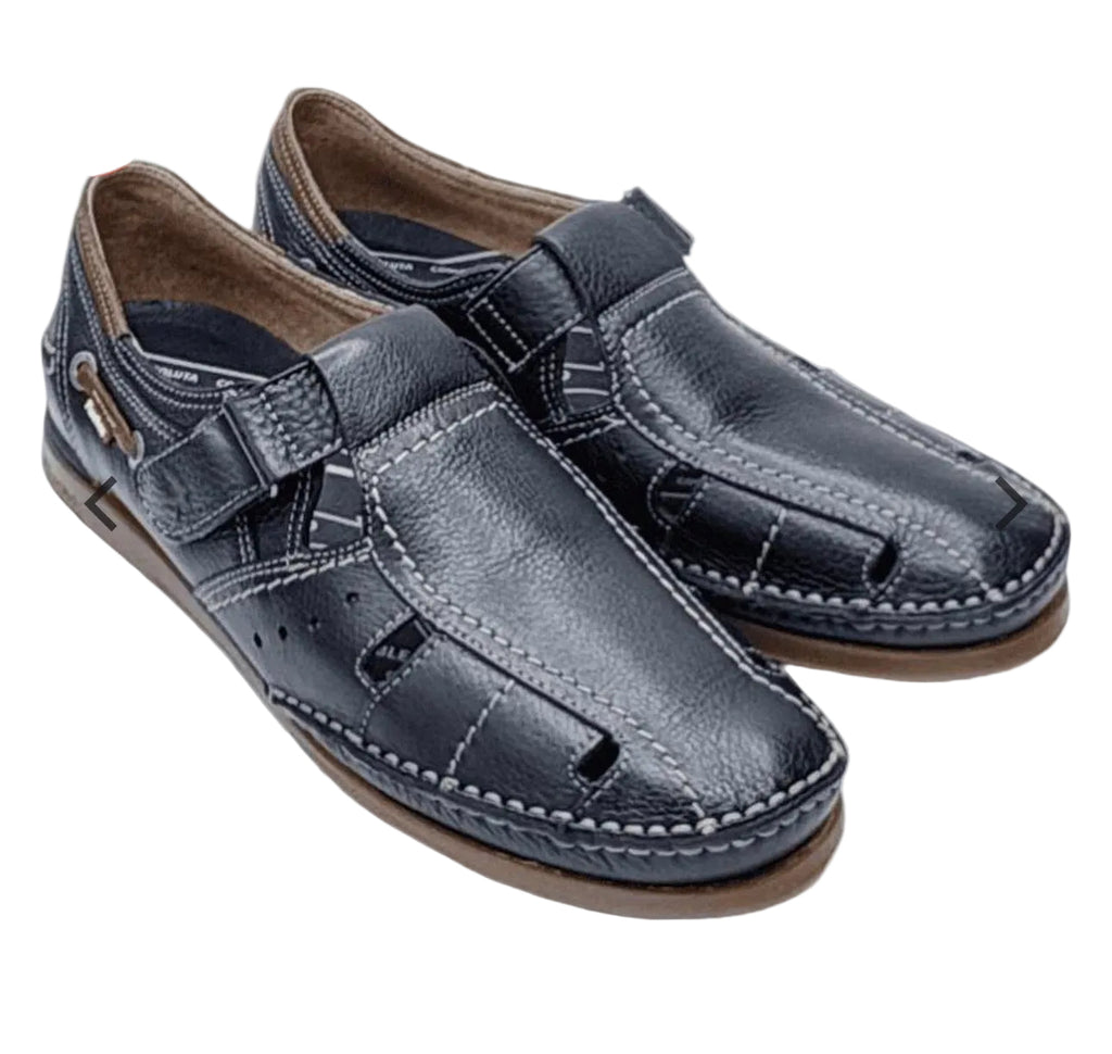 Fluchos Men’s Mariner Black Leather Sandal