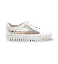 Django and Juliette White Sneaker with polka dot mesh