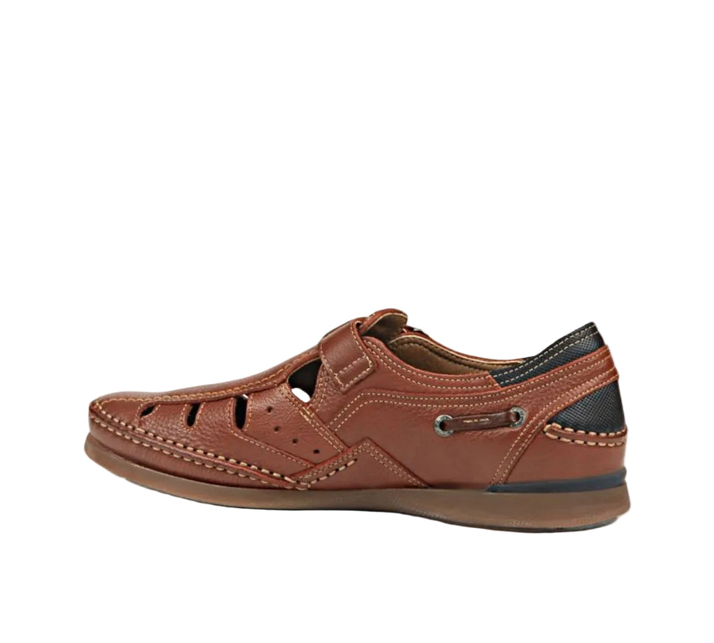 Fluchos Men’s Mariner Brown Leather Fisherman Sandal
