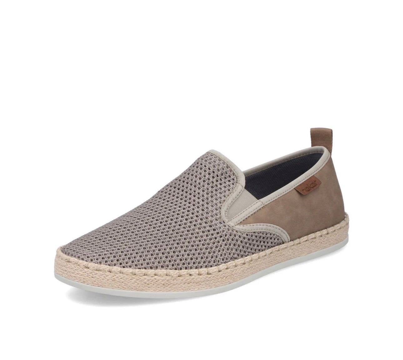 Rieker Men’s Grey Mesh Slip On Shoes