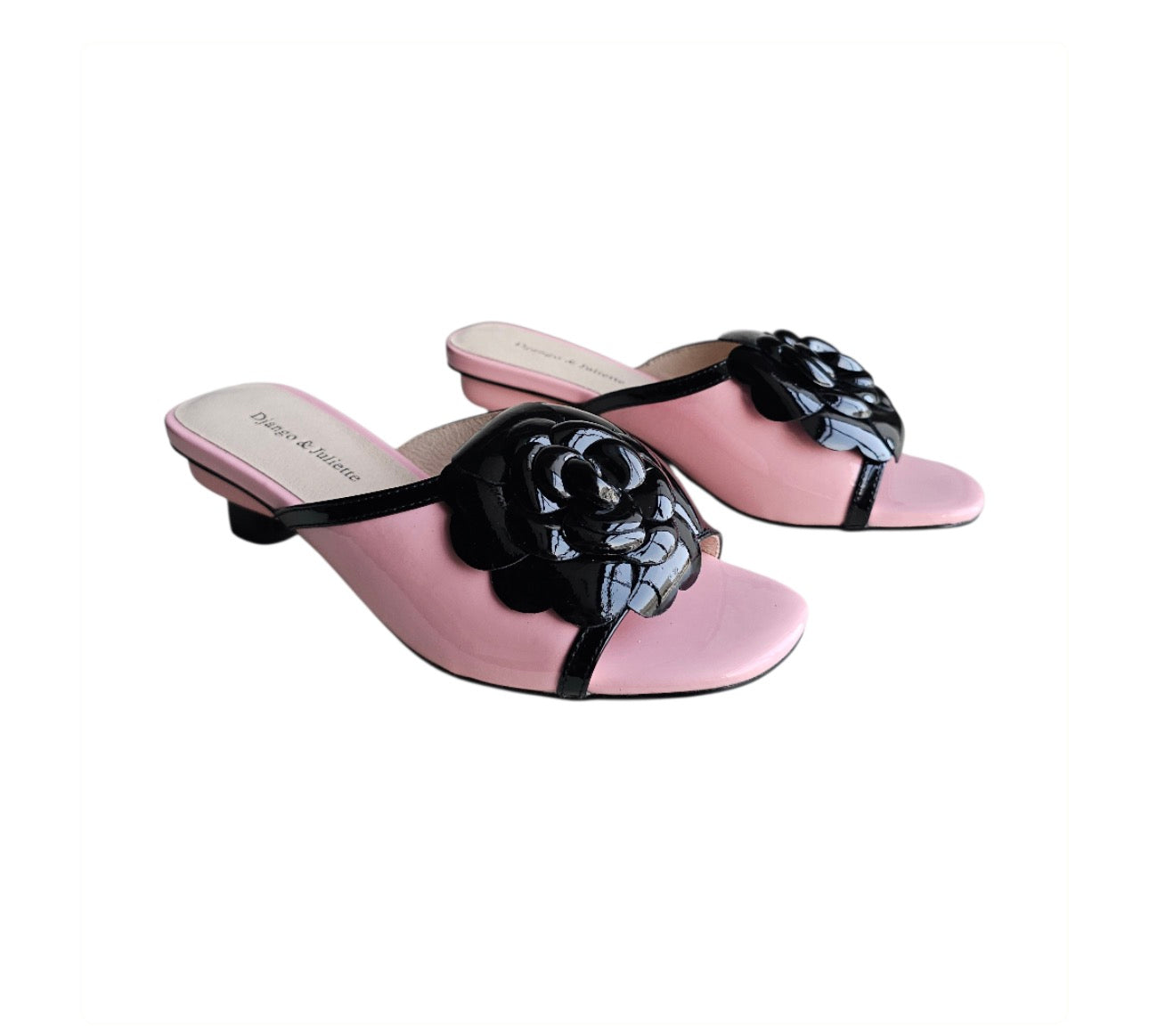 Django and Juliette Pink kitten heel sandal