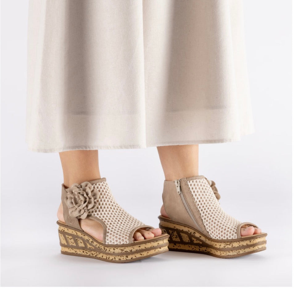 Rieker Beige Women’s Gladiator Sandals