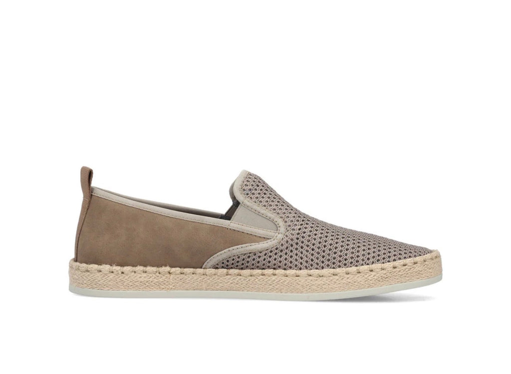 Rieker Men’s Grey Mesh Slip On Shoes
