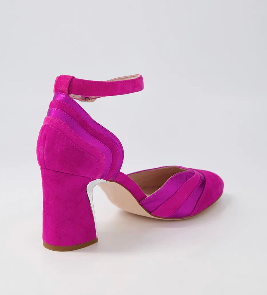 Django & Juliette kimo Ankle Strap Heel - Fuscia