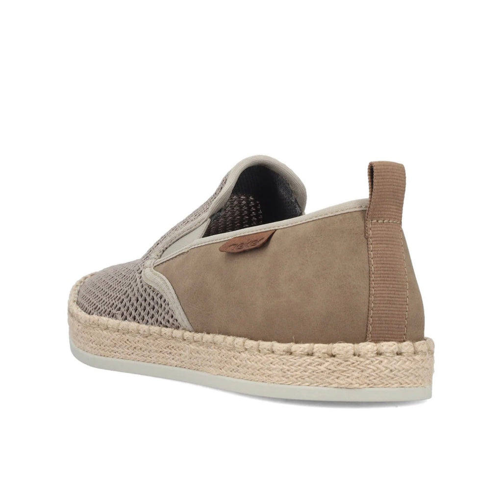 Rieker Men’s Grey Mesh Slip On Shoes