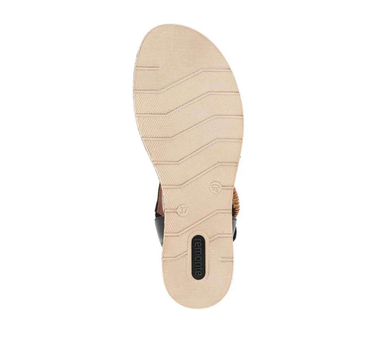Remonte Black Adjustable Wedge Sandals (Copy)