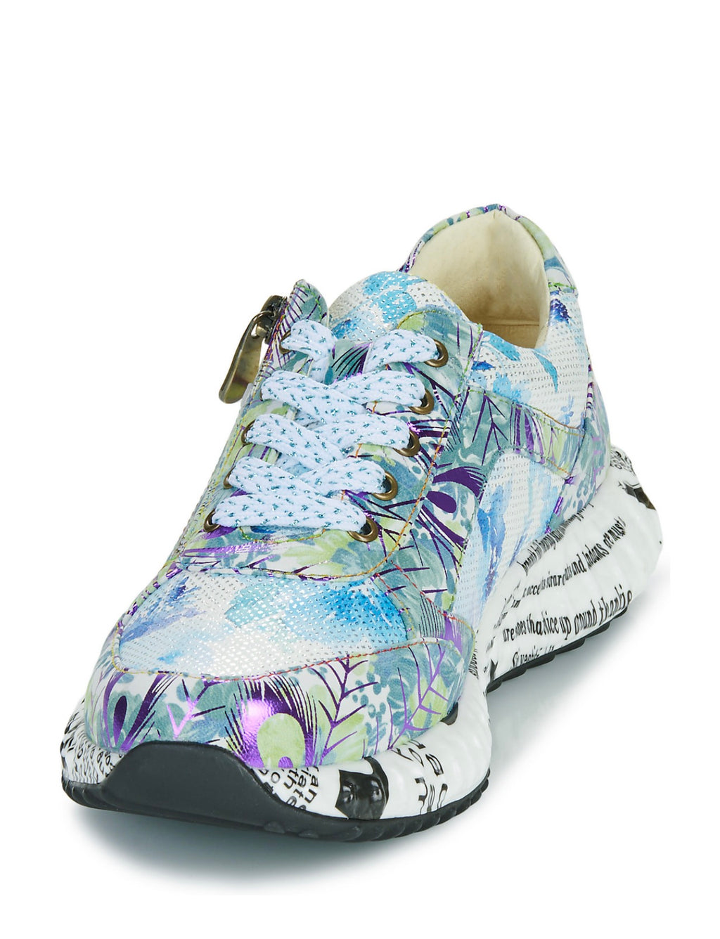 Laura Vita Blue Floral Sneaker