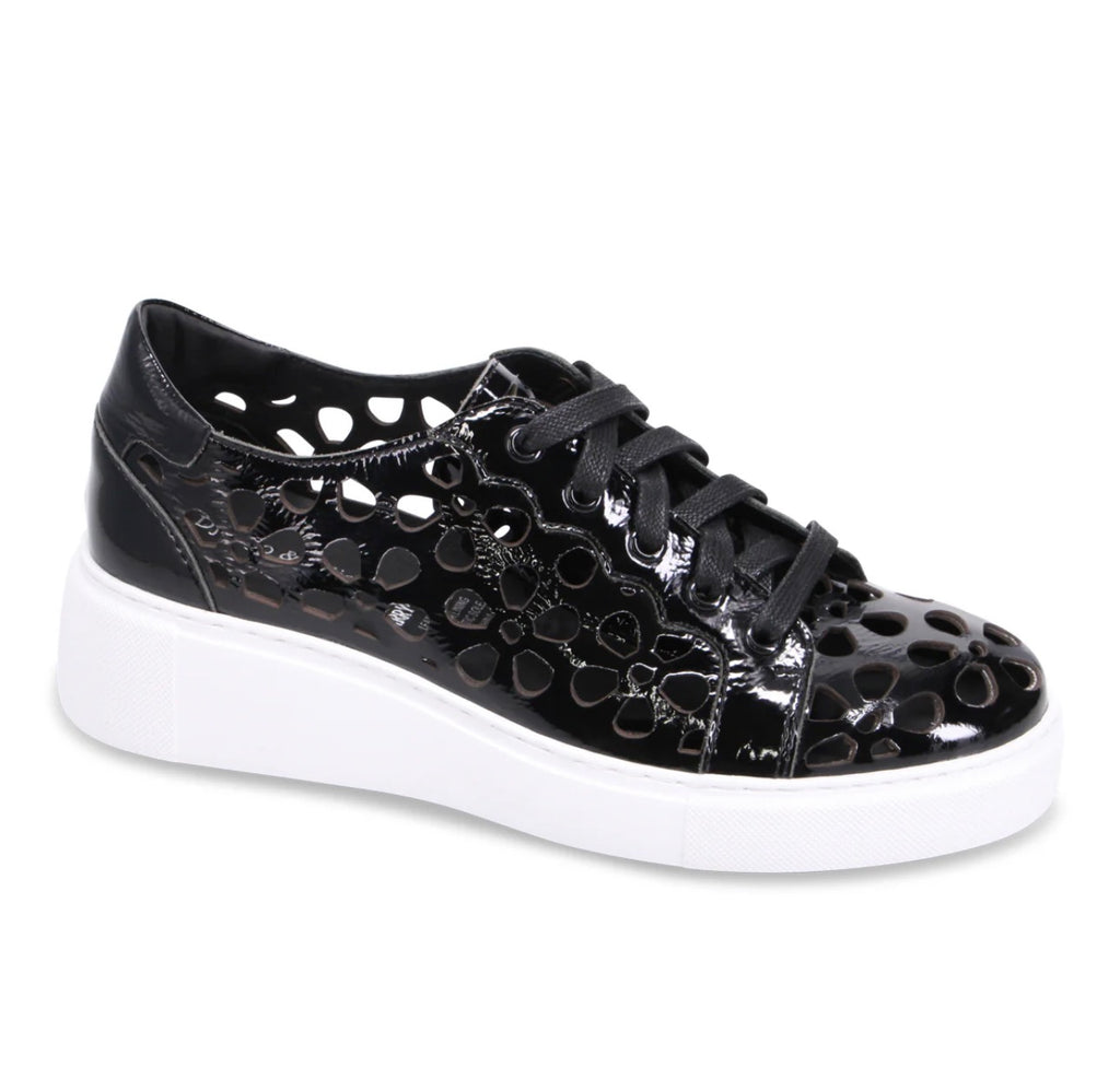 Django and Juliette Yarry Black Patent Leather Sneakers