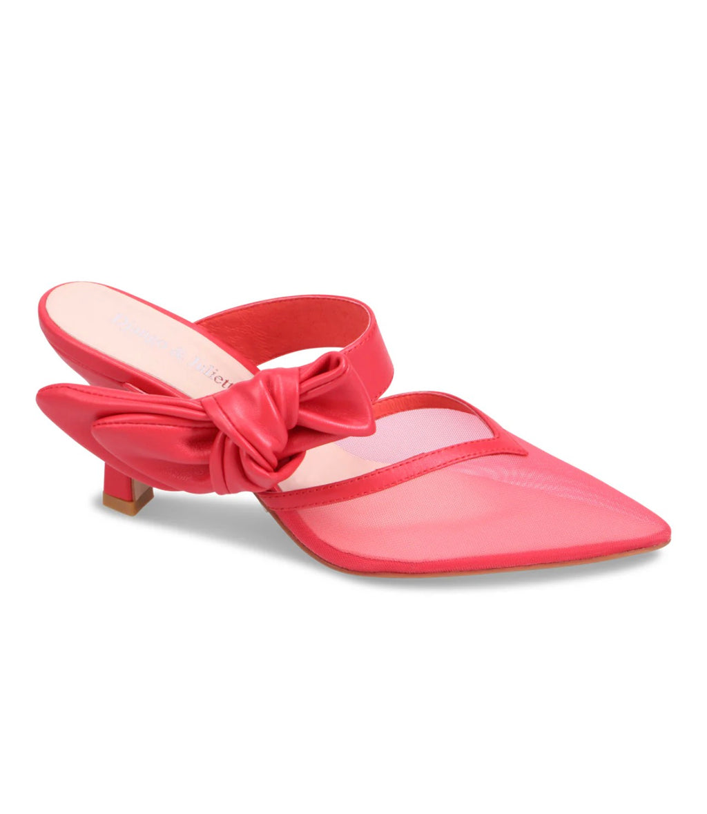 Django and Juliette Lyla Open Back Heel Red