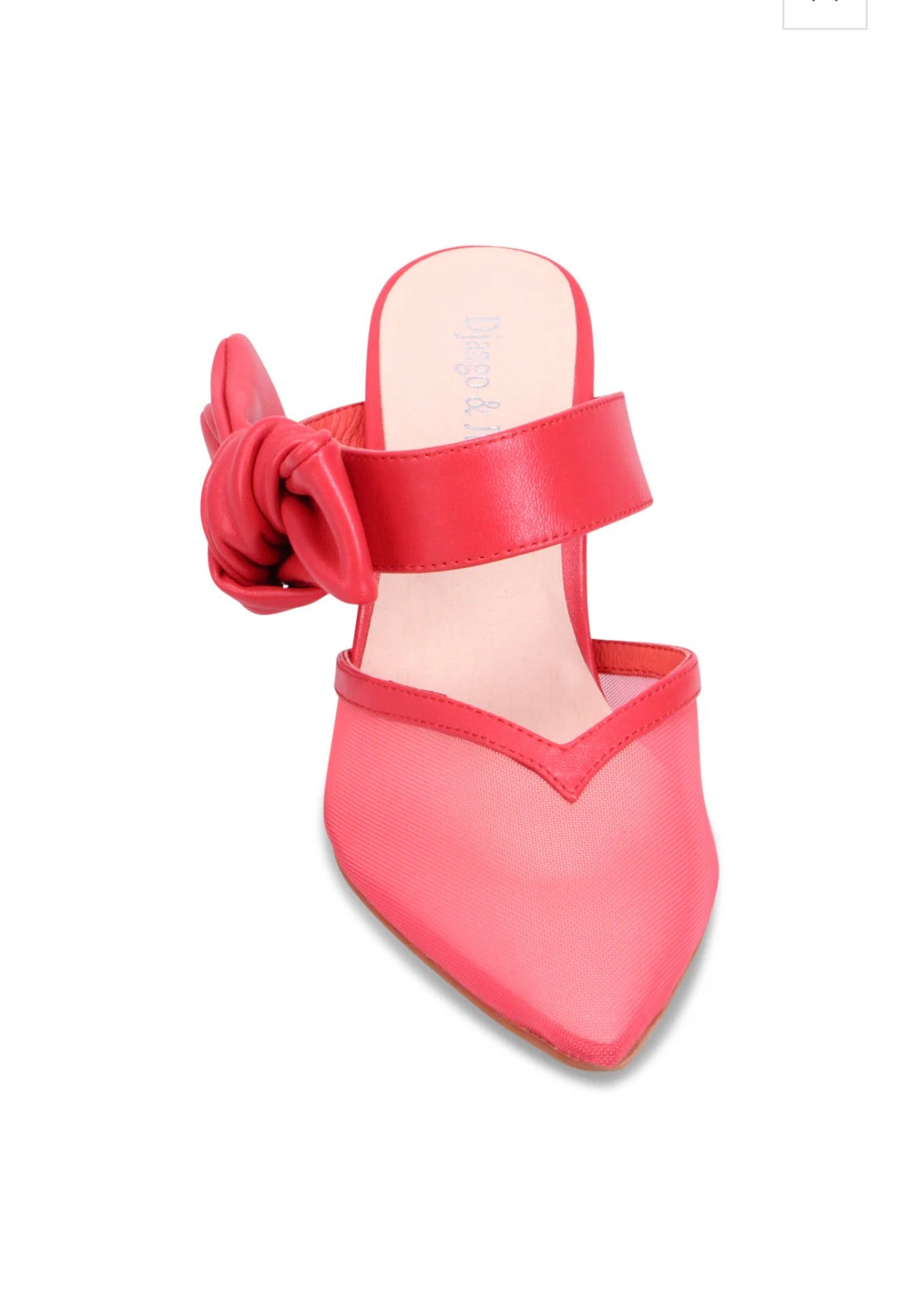 Django and Juliette Lyla Open Back Heel Red